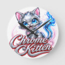 Search for chrome clocks Wall
