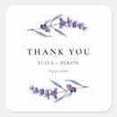 Search for lavender floral thank you stickers Elegant