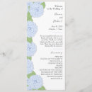 Search for hydrangea wedding programmes Watercolor