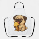 Search for wolf cartoon aprons Lover
