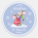 Search for christmas mice stickers Watercolor