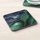 Search for agate coasters Emerald green