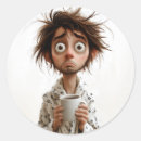 Search for morning coffee stickers Tired