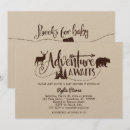 Search for wilderness baby shower invitations Adventure awaits