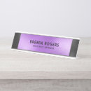 Search for purple name plates Metallic