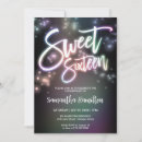 Search for glow in the dark birthday invitations Neon light birthday