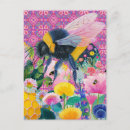 Search for bee postcards Whimsical