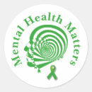 Search for green awareness ribbon stickers Mental health awareness