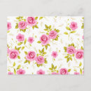 Search for white floral pattern postcards Roses