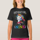 Search for 9th birthday kids tshirts Unicorn