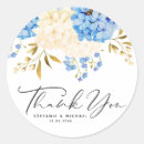 Search for blue hydrangeas wedding stickers Botanical