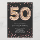 Search for women 50th birthday invitations Elegant