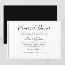 Search for white rehearsal dinner invitations Modern