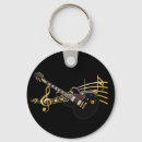 Search for gold music note key rings Black and gold