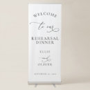 Search for rehearsal dinner banners Black and white