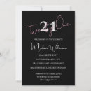 Search for happy 21st birthday invitations Typography