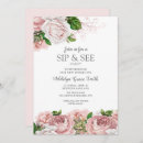 Search for sip and see baby shower invitations Greenery