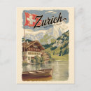 Search for swiss alps postcards Retro vintage travel