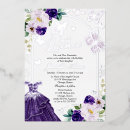 Search for dark purple quinceanera invitations Dress