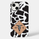 Search for black and white spots iphone cases Cow