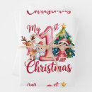 Search for my first christmas wrapping paper Santa