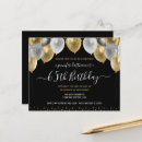 Search for 65th birthday invitations Black