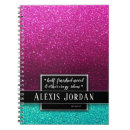 Search for hot pink glitter notebooks Chic