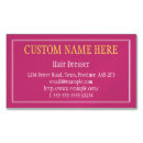 Search for magnetic business cards Hair stylist