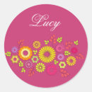 Search for vector flowers stickers Colourful