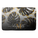 Search for tropical bath mats Black