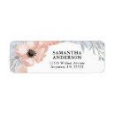 Search for peach and blue return address labels Greenery