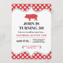 Search for pig party invitations Gingham