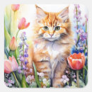 Search for orange tabby cat stickers Kitty
