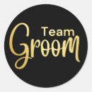 Search for team groom stickers Gold