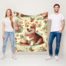 Search for welsh corgi blankets Vintage