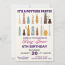 Search for pottery birthday invitations Kids