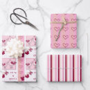 Search for new baby girl wrapping paper Hearts