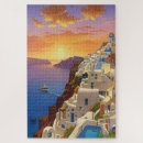 Search for santorini puzzles Watercolor