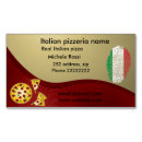 Search for italian flag business cards Pizzeria
