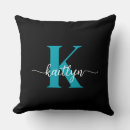 Search for black and teal cushions Initial