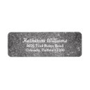Search for silver glam return address labels Cute