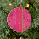 Search for fuchsia christmas tree decorations Floral