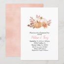 Search for pumpkin engagement party invitations Watercolor floral
