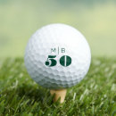 Search for 50th birthday golf balls Green