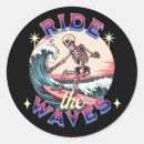 Search for surfing skeleton stickers Wave