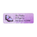 Search for purple rose return address labels Pretty