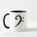 Search for bass clef mugs Music