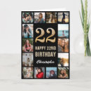 Search for 22 year birthday cards Twenty second birthday