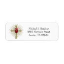Search for catholic cross return address labels Communion