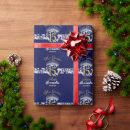 Search for navy blue and silver wrapping paper Vintage
